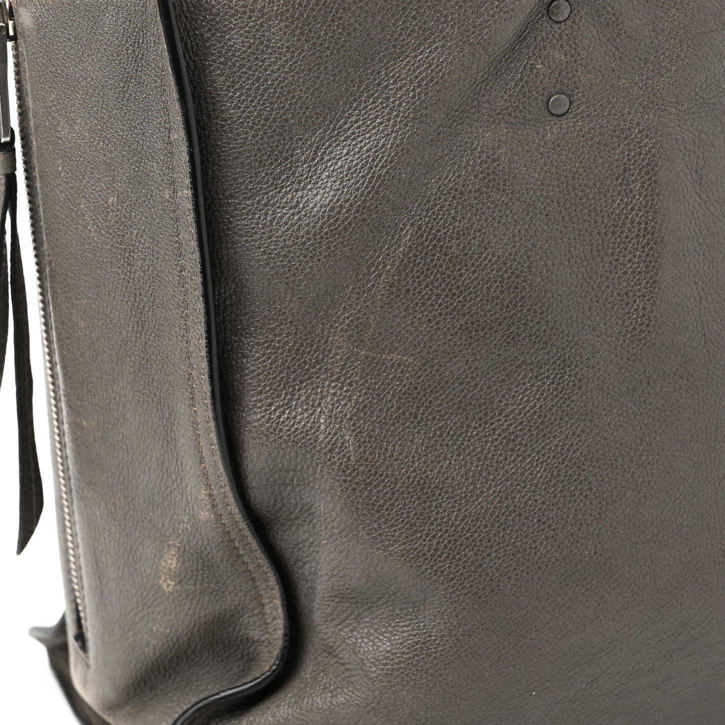 Glace Calfskin Etiquette Shopping Bag Marine Astrale