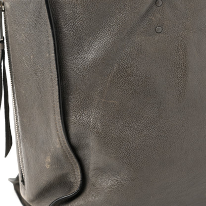 Prada Glace Calfskin Etiquette Shopping Bag Marine Astrale 12 of 15