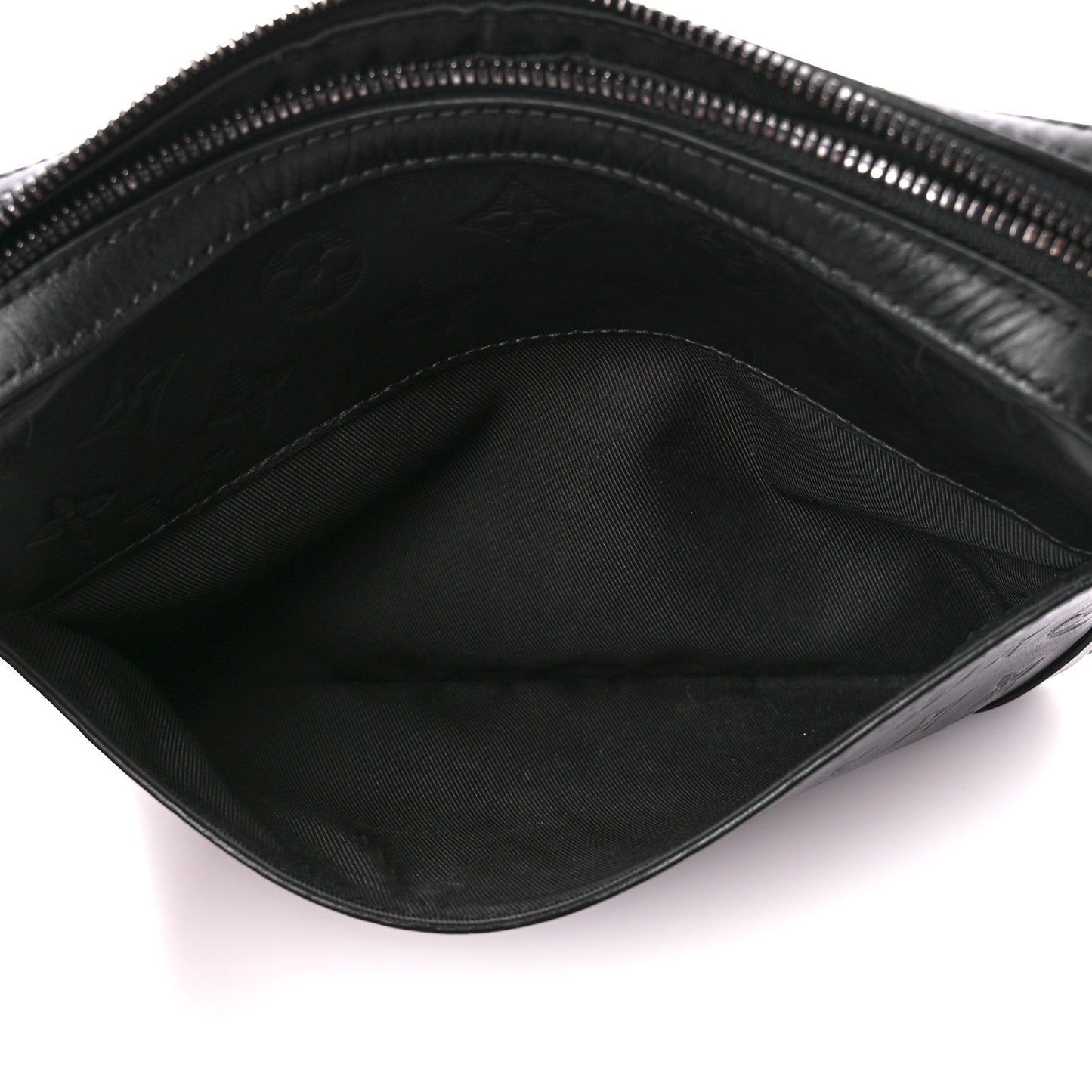 Calfskin Monogram Shadow Duo Messenger Black