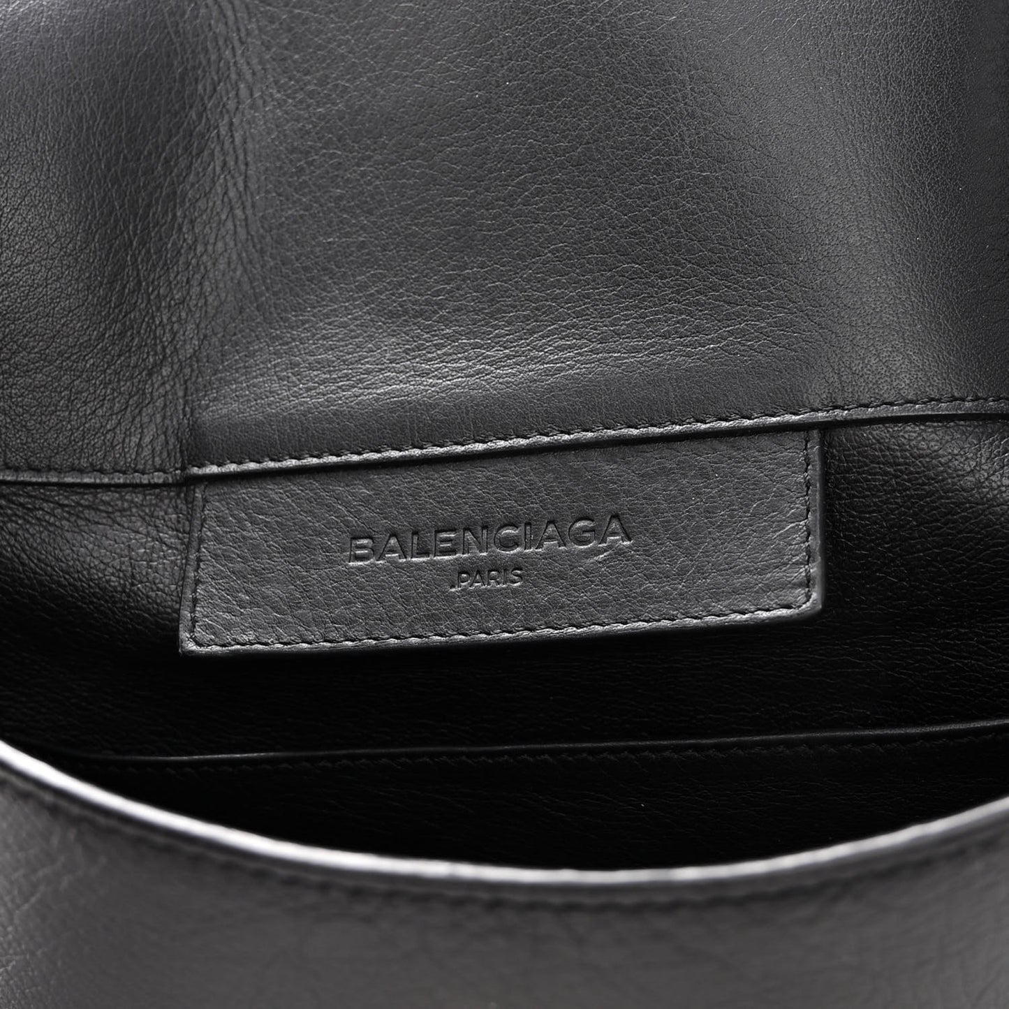 Calfskin Papier Sight Clutch Black