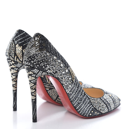 Christian Louboutin Suede Strass Eloise 100 Pumps 35.5 Black 4 of 8