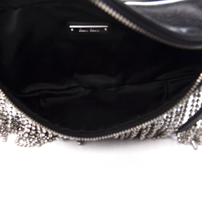 Miu Miu Nappa Crystal Fringe Belt Bag Black 4 of 9