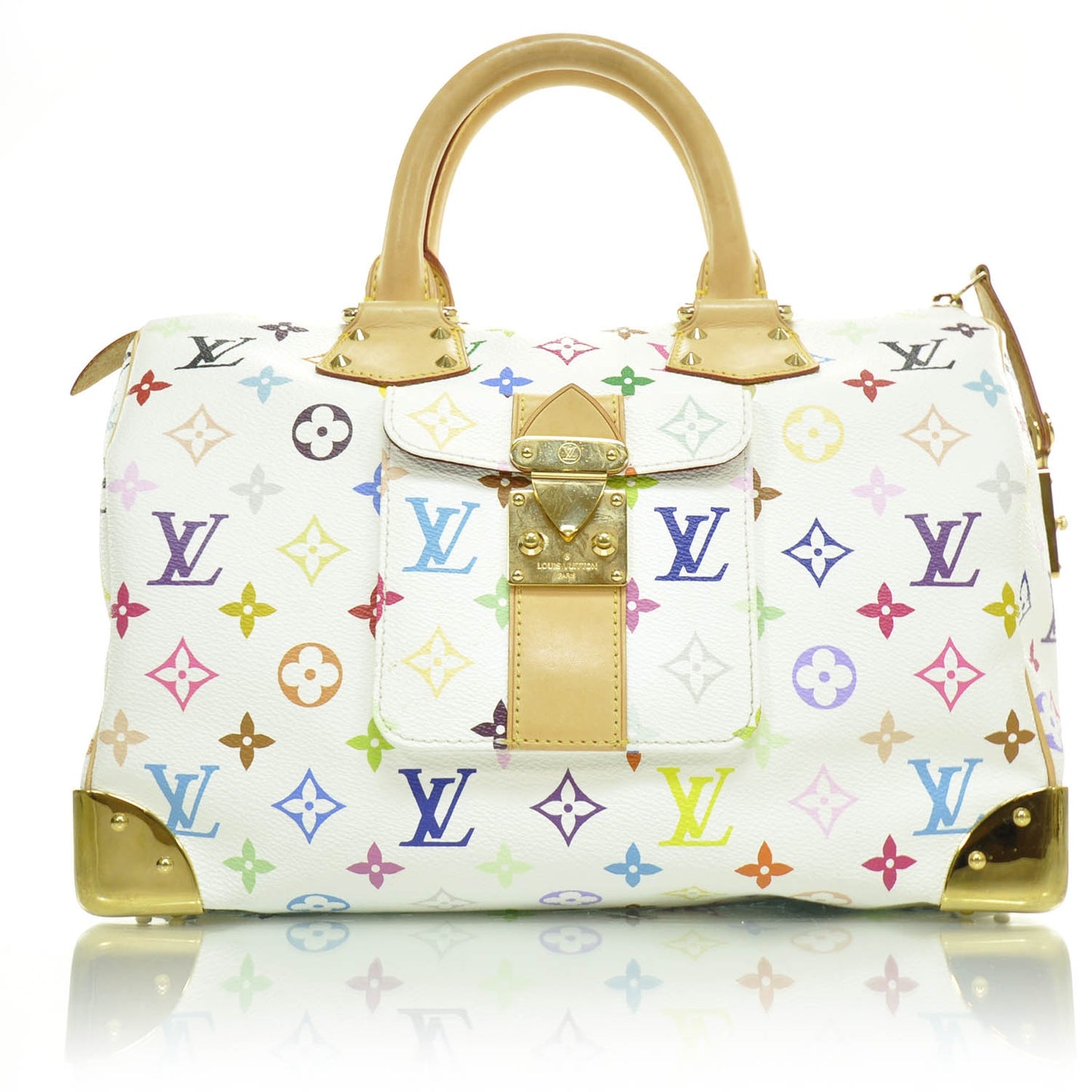 Monogram Multicolor Speedy 30 White