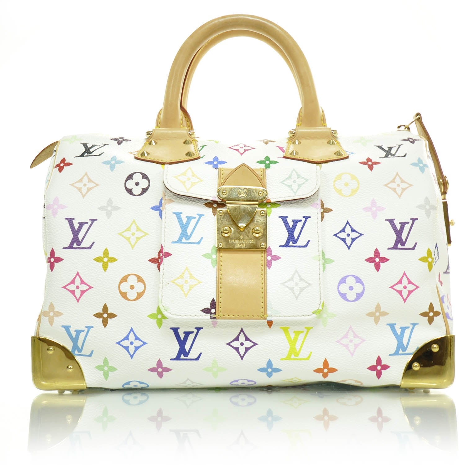Louis Vuitton Monogram Multicolor Speedy 30 White 1 of 9