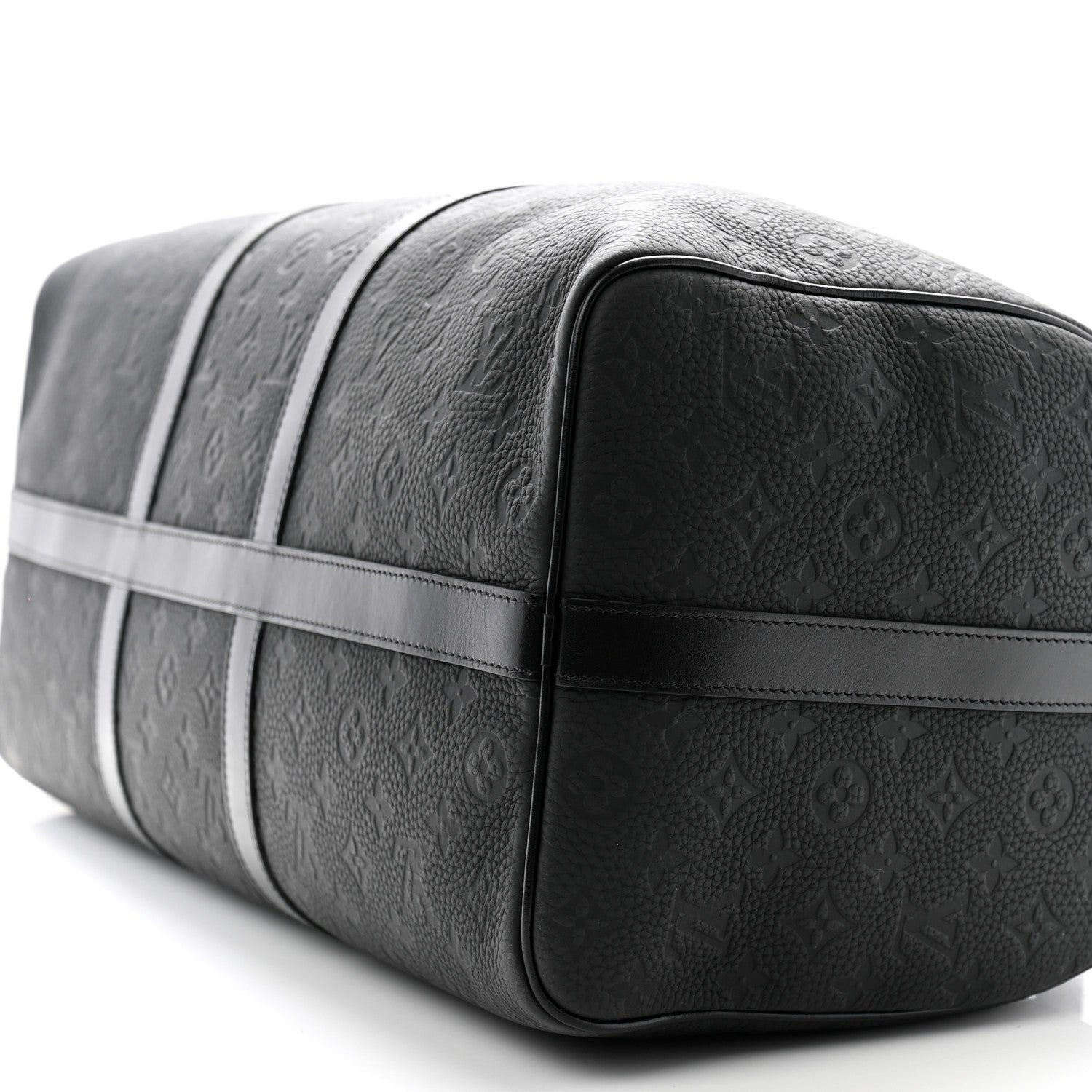Louis Vuitton Taurillon Monogram Keepall Bandouliere 50 Black 17 of 20