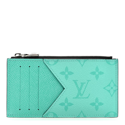 Louis Vuitton Taigarama Coin Card Holder Miami Green 1 of 6