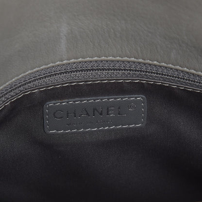 Chanel Lambskin Quilted Maxi 3 Flap Bag Grey 6 of 18