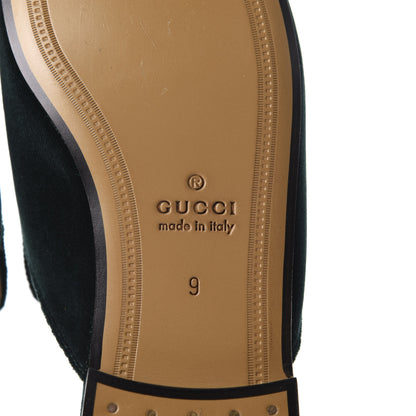 Gucci Velvet Mens Princetown Slippers 9 Green 8 of 10