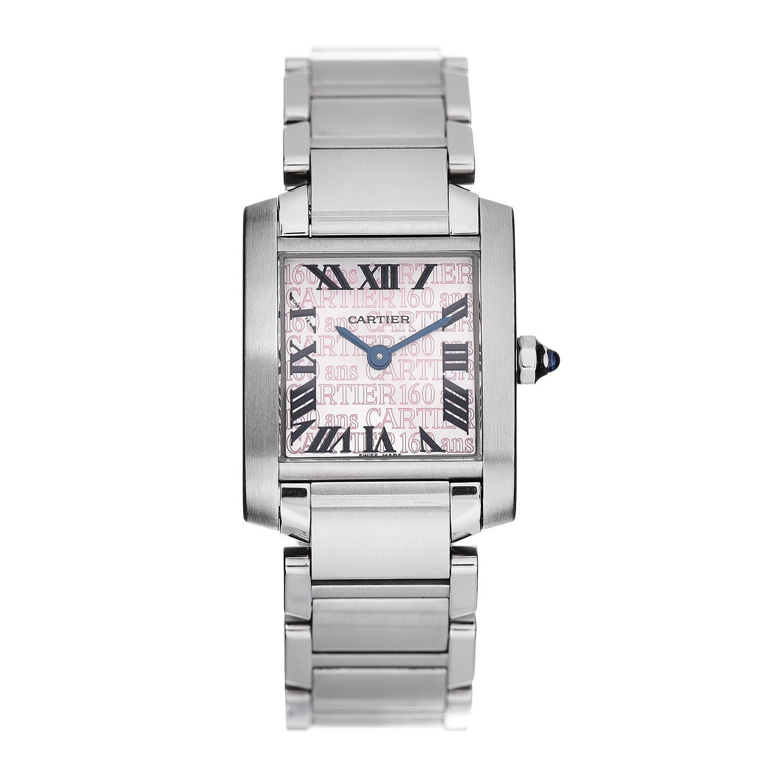 Cartier Stainless Steel 20mm Tank Francaise 160th Anniversary Quartz Watch 1 of 5