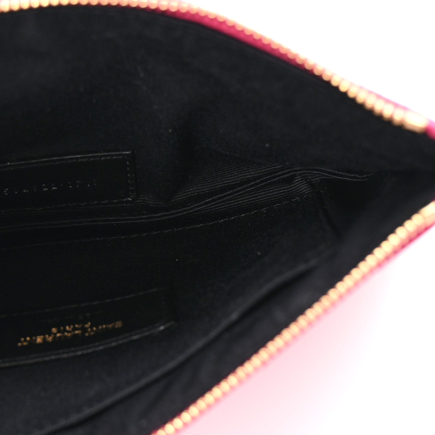 Grain De Poudre Chevron Monogram Bill Pouch Fresh Fuxia