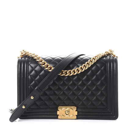 Chanel Lambskin Quilted New Medium Boy Flap Black 1 of 10