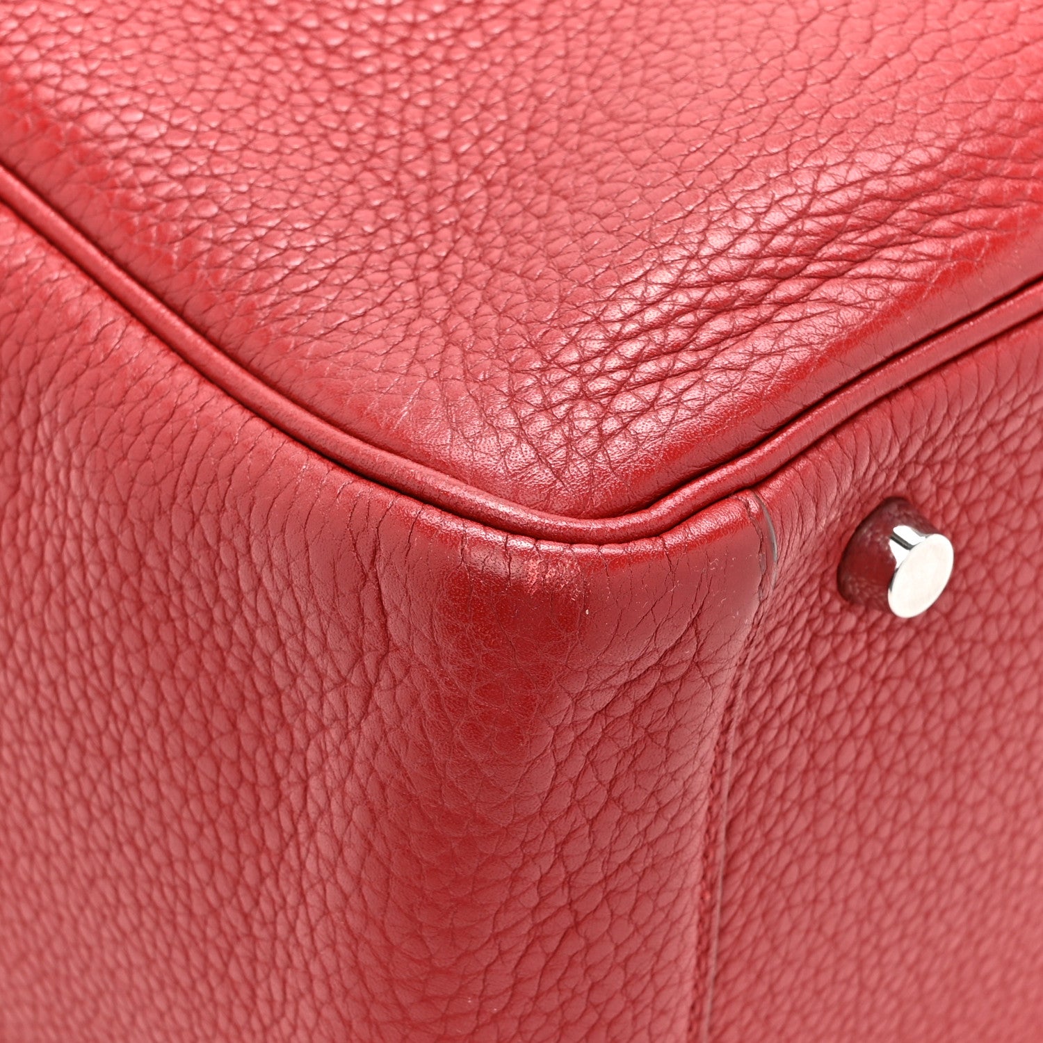 Hermes Taurillon Clemence Lindy 30 Rouge Garance 15 of 17