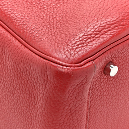 Hermes Taurillon Clemence Lindy 30 Rouge Garance 15 of 17