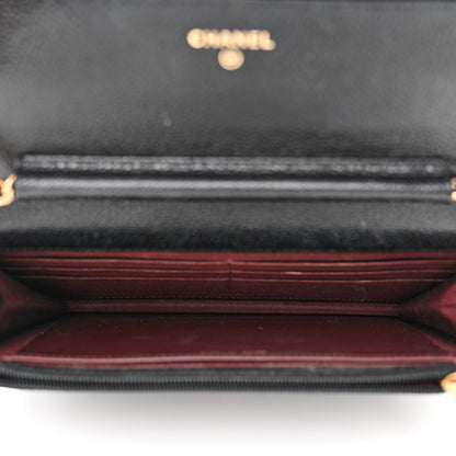 Chanel Caviar Quilted Wallet on Chain WOC Black 5 of 11