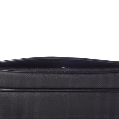 Burberry London Check Crossbody Messenger Bag Charcoal Navy 13 of 18