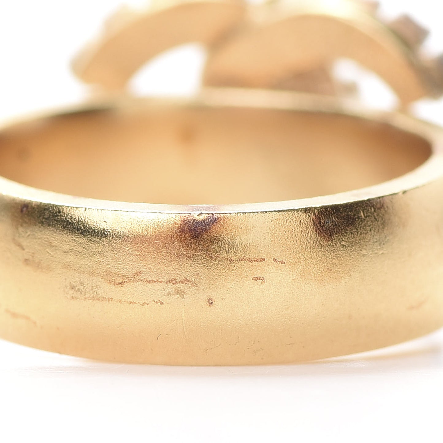Crystal CC Ring 7 Gold Pink