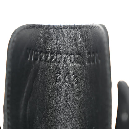 Hermes Glossed Calfskin Funk Ankle Boots 36.5 Black 8 of 9
