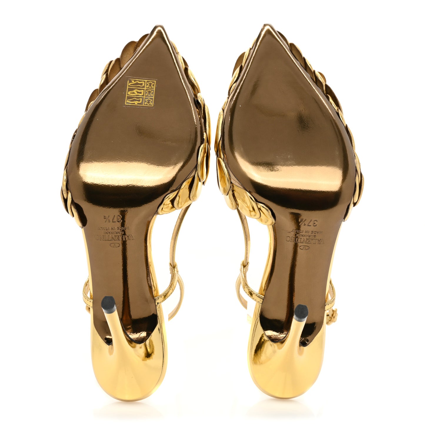 Metallic Calfskin Atelier 03 Rose Edition Slingback 110mm Pumps 37.5 Antique Brass