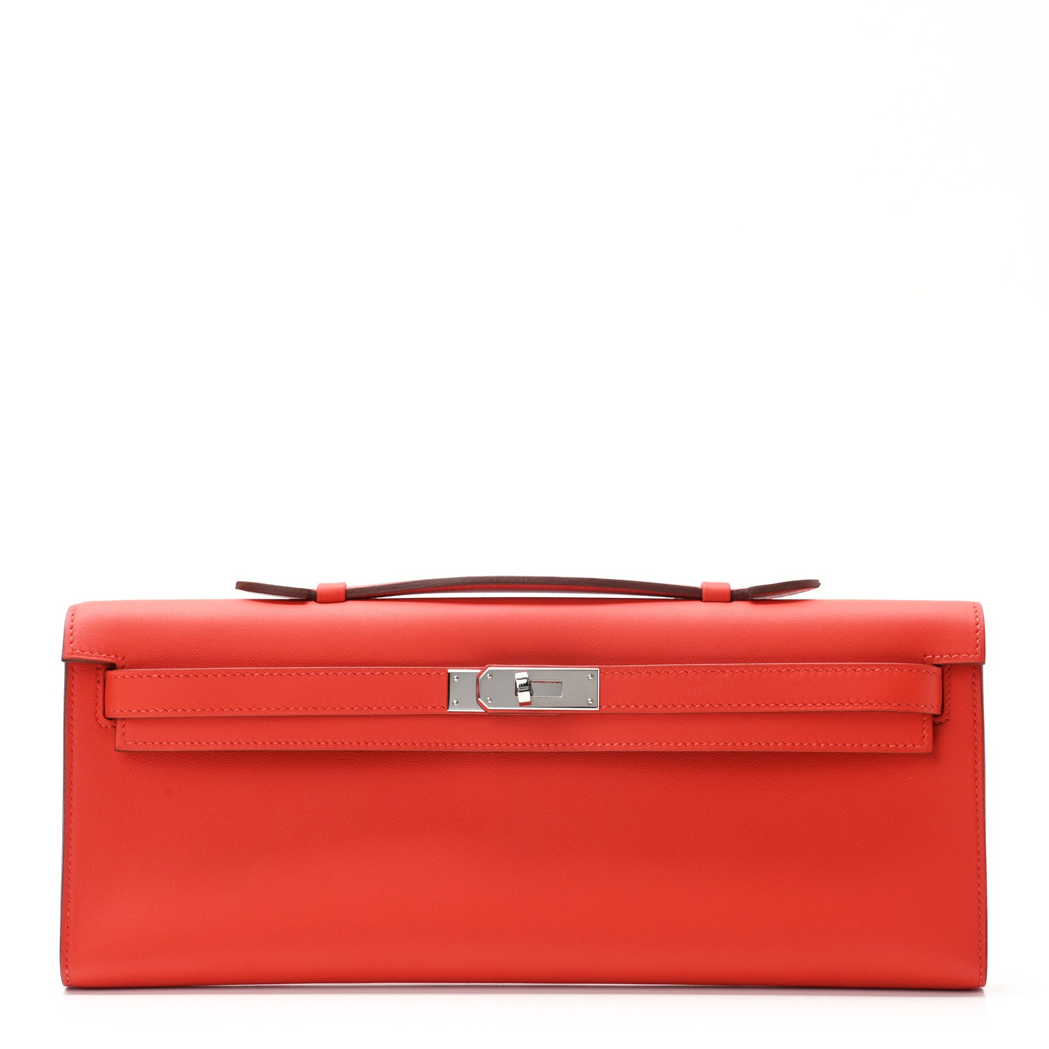 Hermes Swift Kelly Cut Clutch Pochette Capucine 1 of 6
