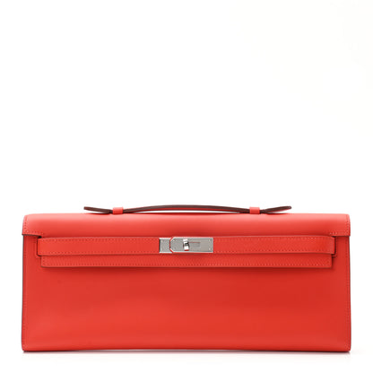 Hermes Swift Kelly Cut Clutch Pochette Capucine 1 of 6