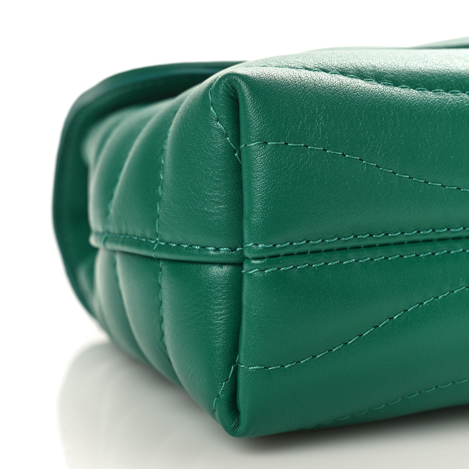 Louis Vuitton Calfskin New Wave Chain Bag MM NM Emerald 7 of 8