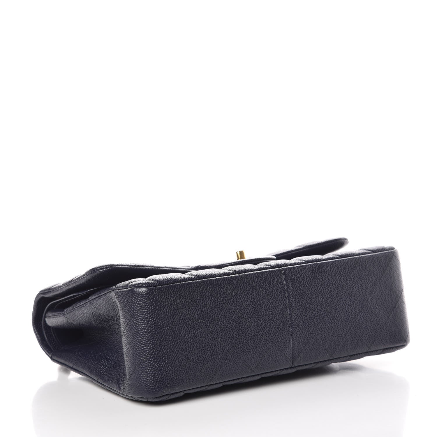 Chanel Caviar Quilted Jumbo Double Flap Navy 4 of 9