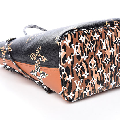 Louis Vuitton Monogram Giant Jungle Neverfull MM Black 9 of 10
