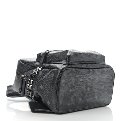 MCM Visetos Small Side Stud Stark Backpack Black 4 of 12