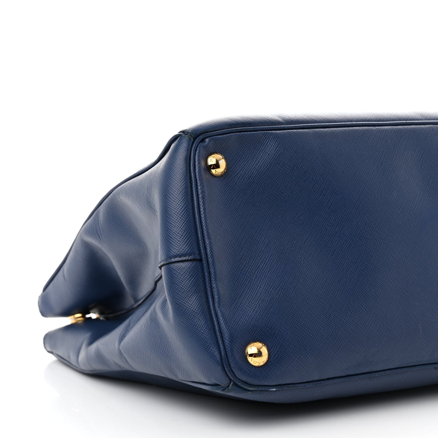 Saffiano Lux Large Galleria Double Zip Tote Bluette