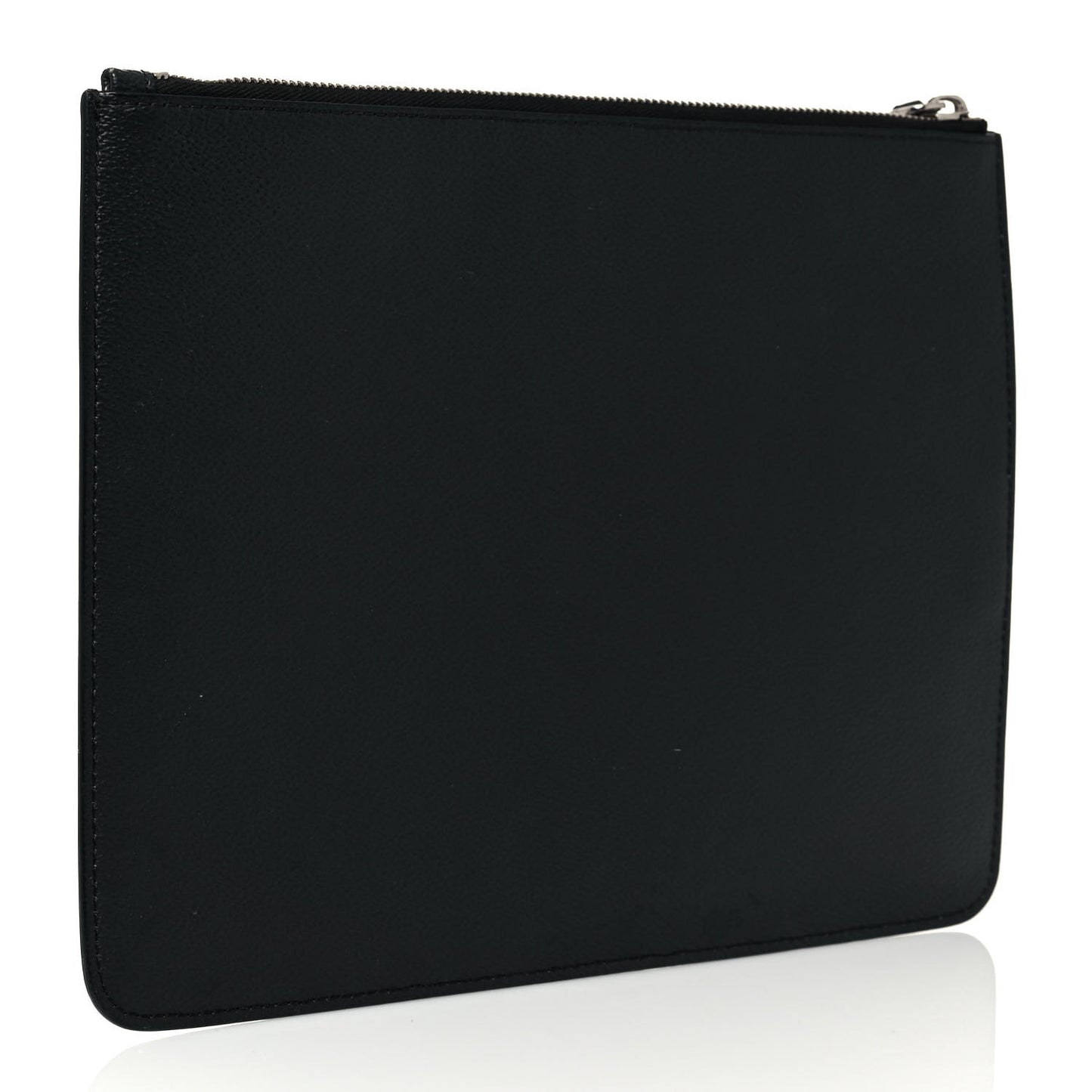 Coated Canvas Monkey Brother Print Large Zip Pouch Black