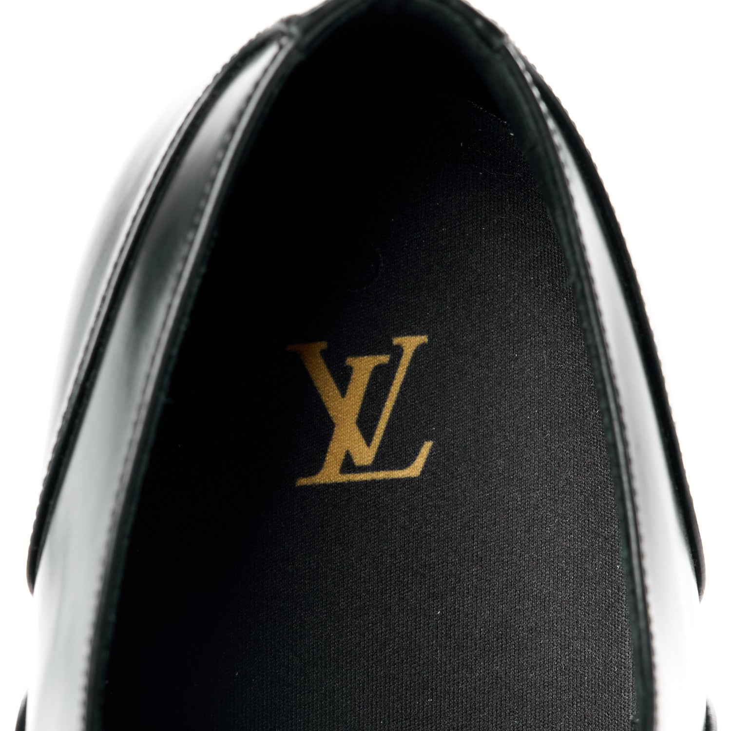 Louis Vuitton Calfskin Mens Vendome Richelieu 9.5 Black 7 of 10