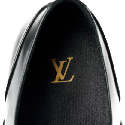Louis Vuitton Calfskin Mens Vendome Richelieu 9.5 Black 7 of 10