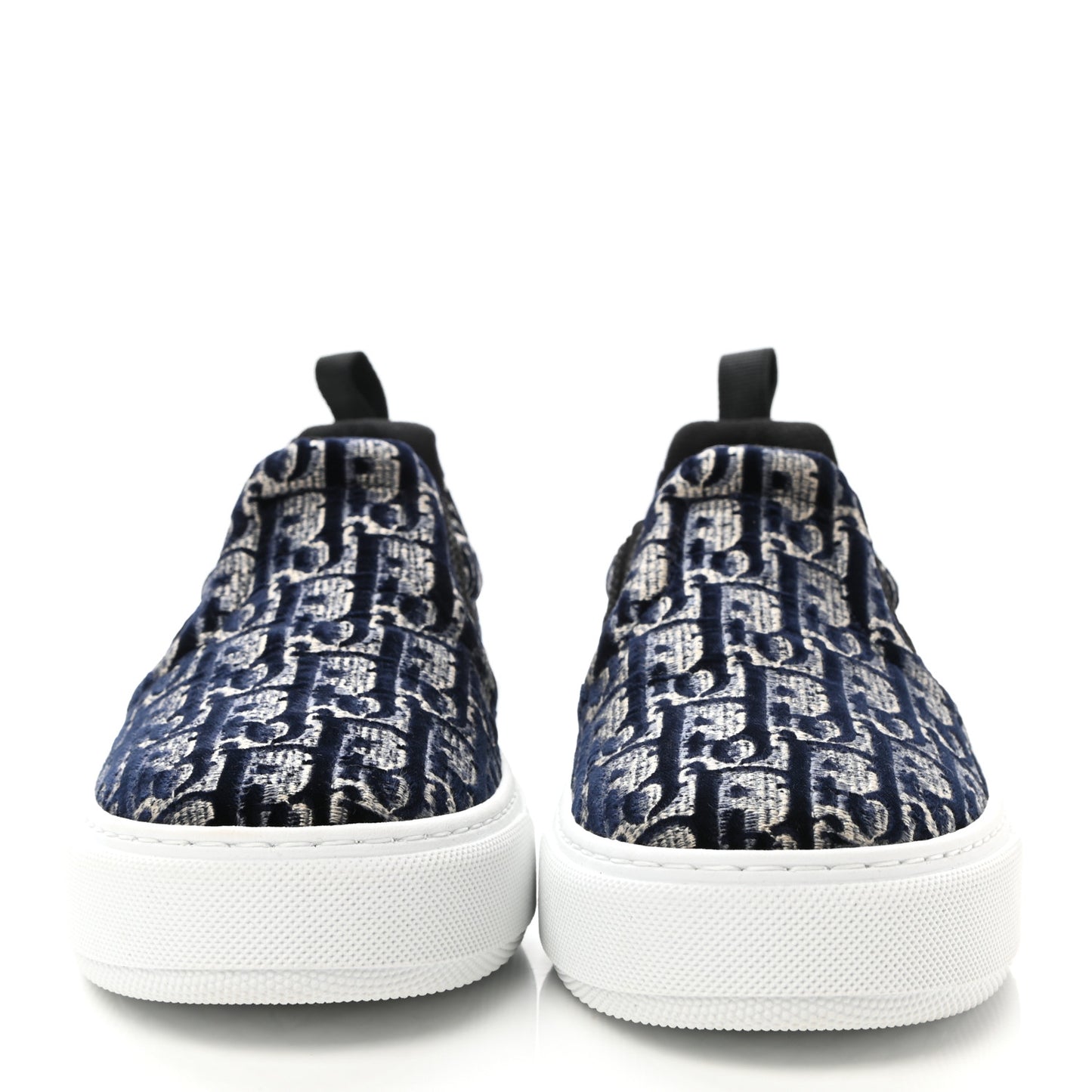 Velvet Oblique Solar Womens Slip On Sneakers 36 Deep Blue