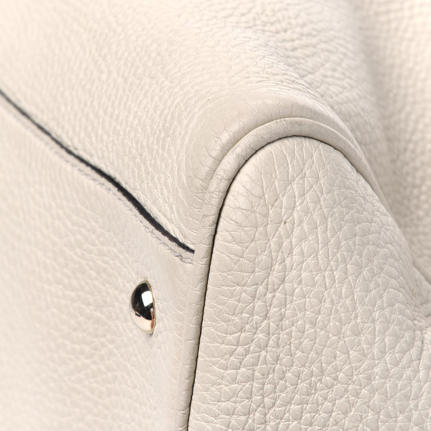 Gucci Calfskin Bamboo Medium Shopper Boston Mystic White 17 of 25
