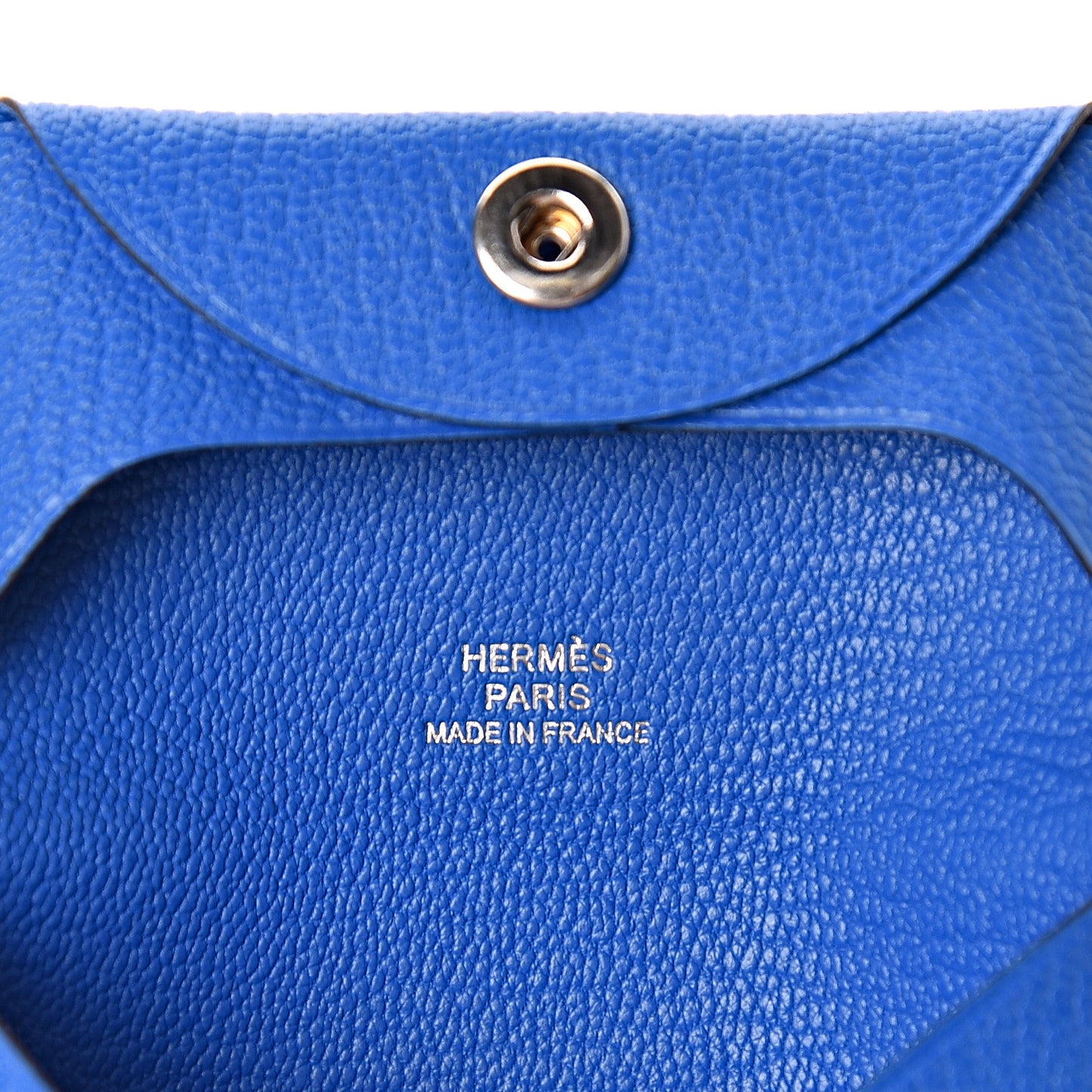 Chevre Mysore Bastia Coin Purse Bleu Hydra
