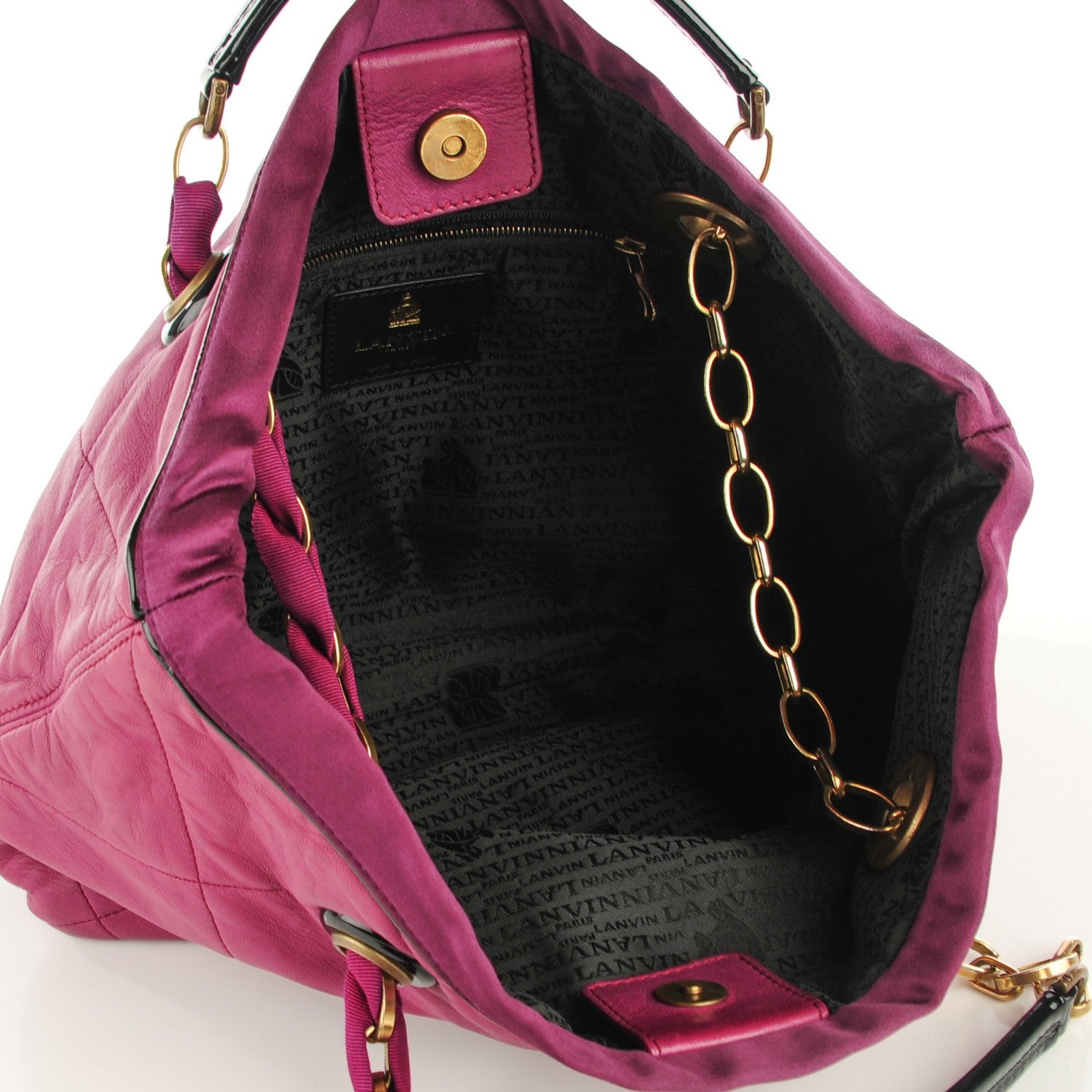 Lanvin Lambskin Quilted Amalia Cabas Tote Eveque 5 of 6