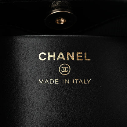 Chanel Shiny Crumpled Calfskin Quilted Nano 31 Shopping Bag Black 6 of 11