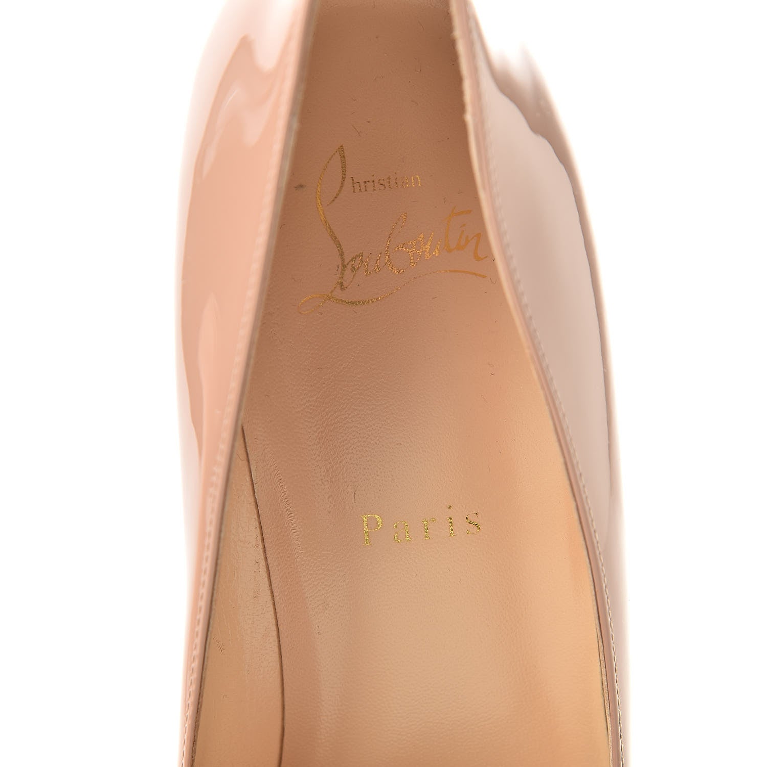 Christian Louboutin Patent Bianca 120 Pumps 41 Nude 6 of 7