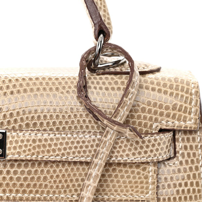 Hermes Lizard Niloticus Kelly Sellier 25 Ficelle 13 of 14