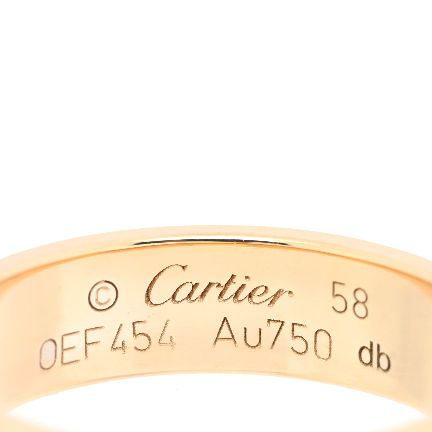 Cartier 18K Yellow Gold 5.5mm LOVE Ring 58 8.5 4 of 4