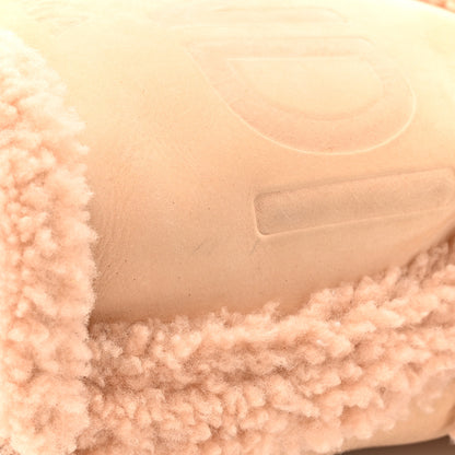 Fendi Shearling Suede F is Fendi Logo Embossed Mini Mon Tresor Bucket Bag Light Rose 12 of 14