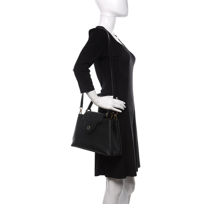 Louis Vuitton Taurillon Capucines BB Black 2 of 9