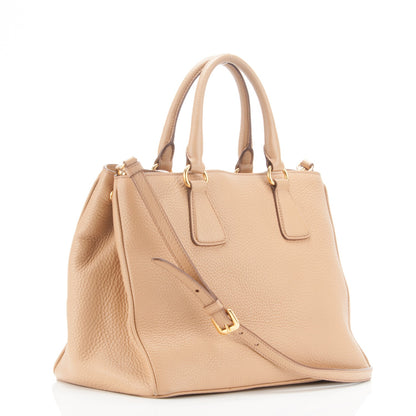 Prada Vitello Daino Tote Sabbia 3 of 9