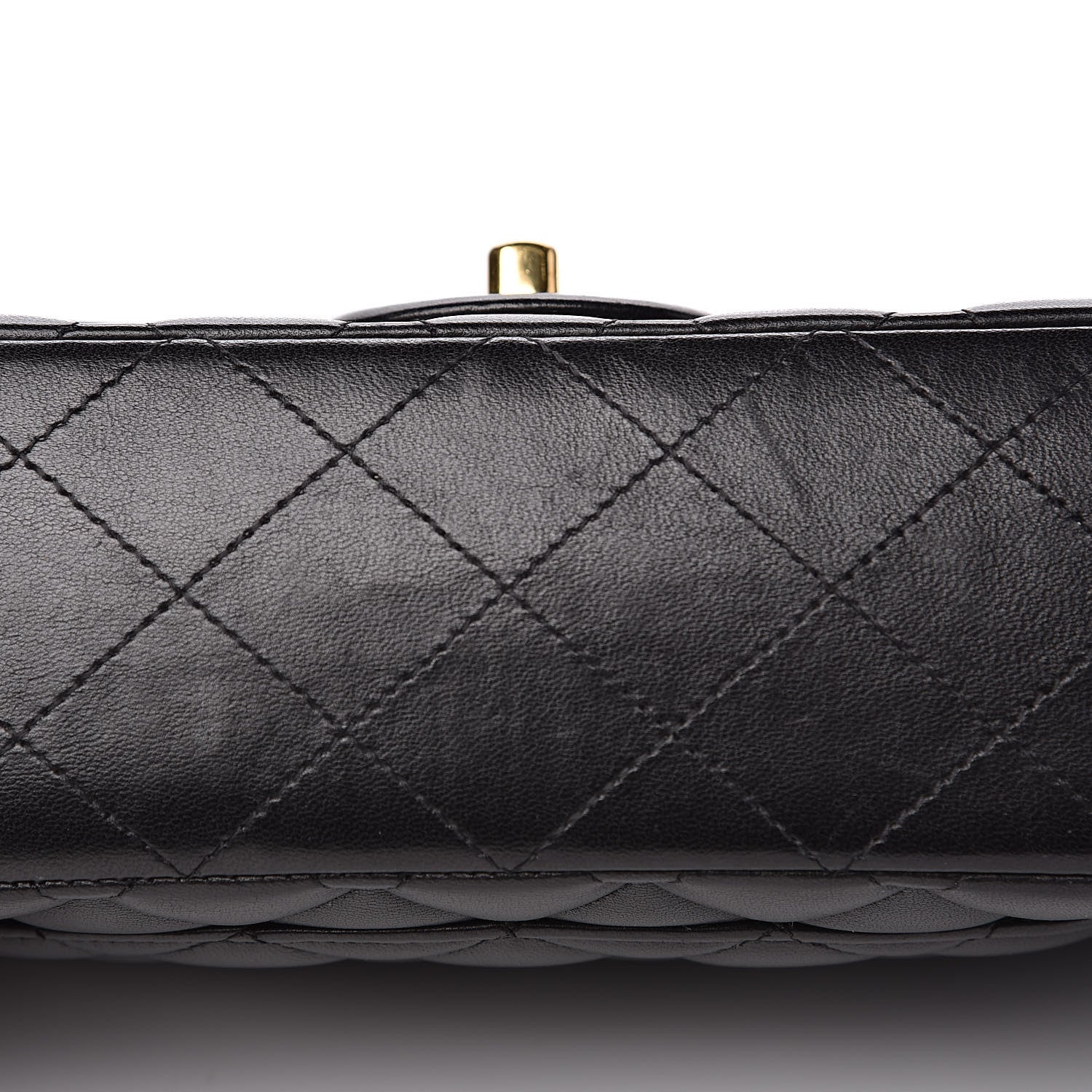 Chanel Lambskin Quilted Medium Double Flap Black 11 of 16