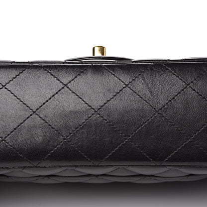 Chanel Lambskin Quilted Medium Double Flap Black 11 of 16