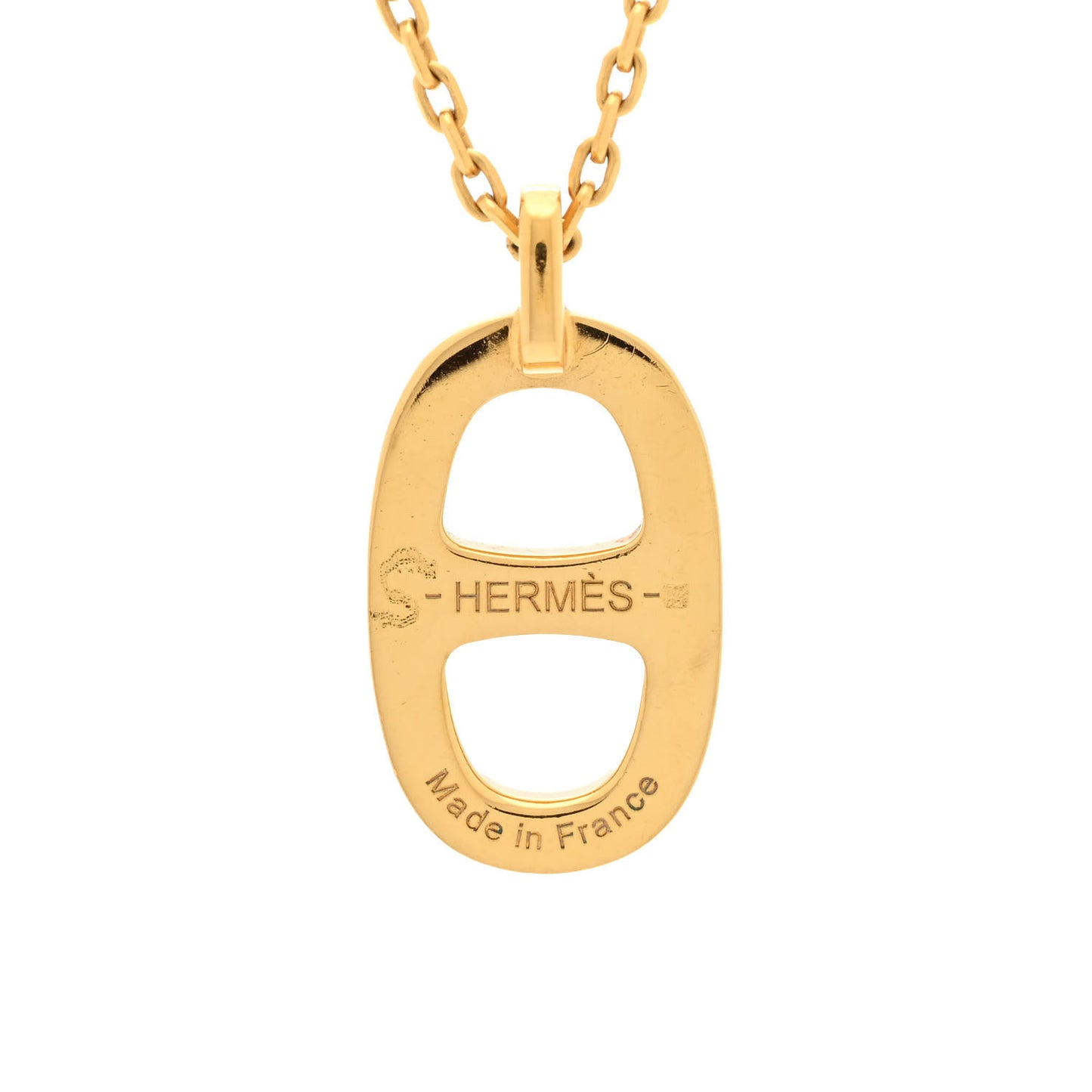 Lacquered Iliade Pendant Necklace Dark Orange