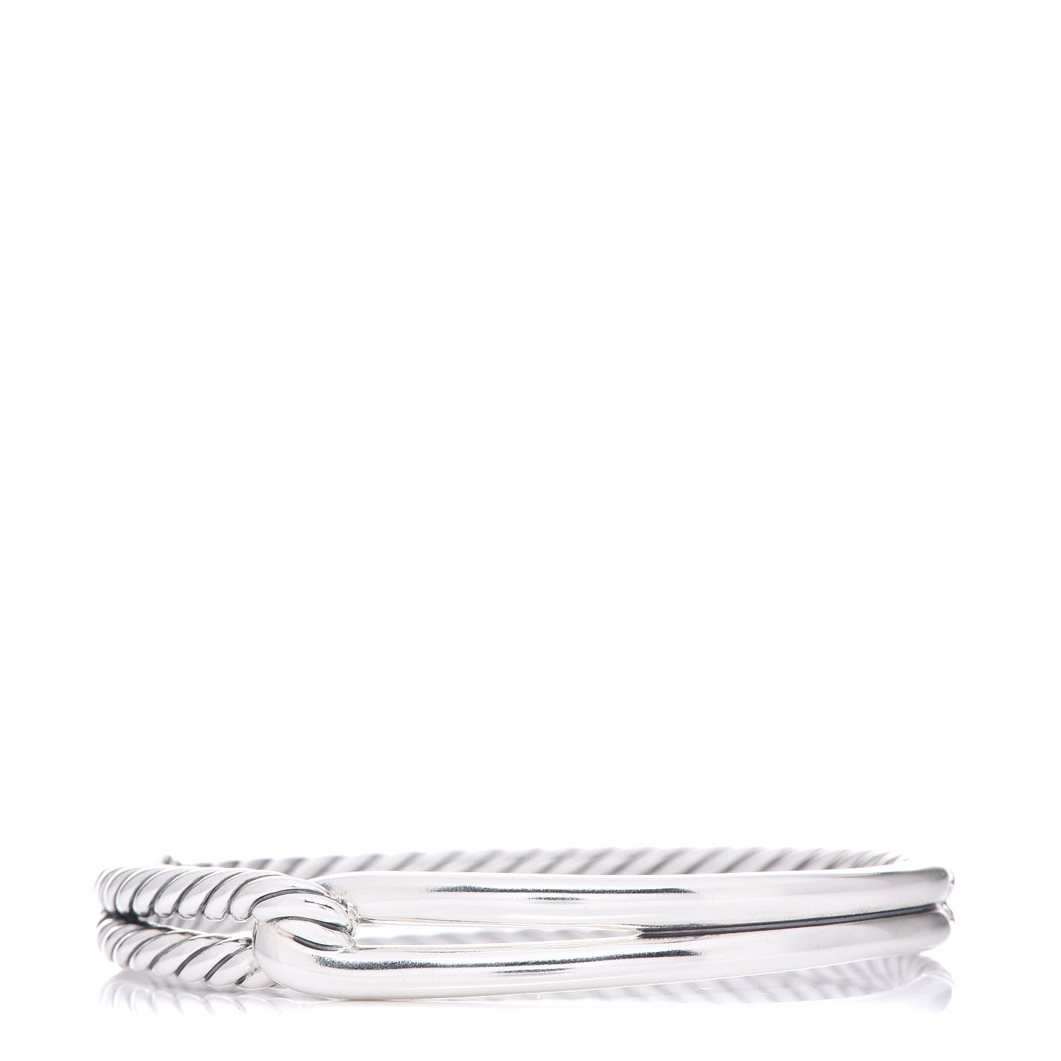 David Yurman Sterling Silver Single Loop Labyrinth Bracelet 1 of 5