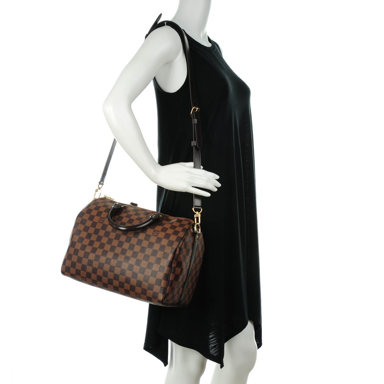 Louis Vuitton Damier Ebene Speedy Bandouliere 30 2 of 7