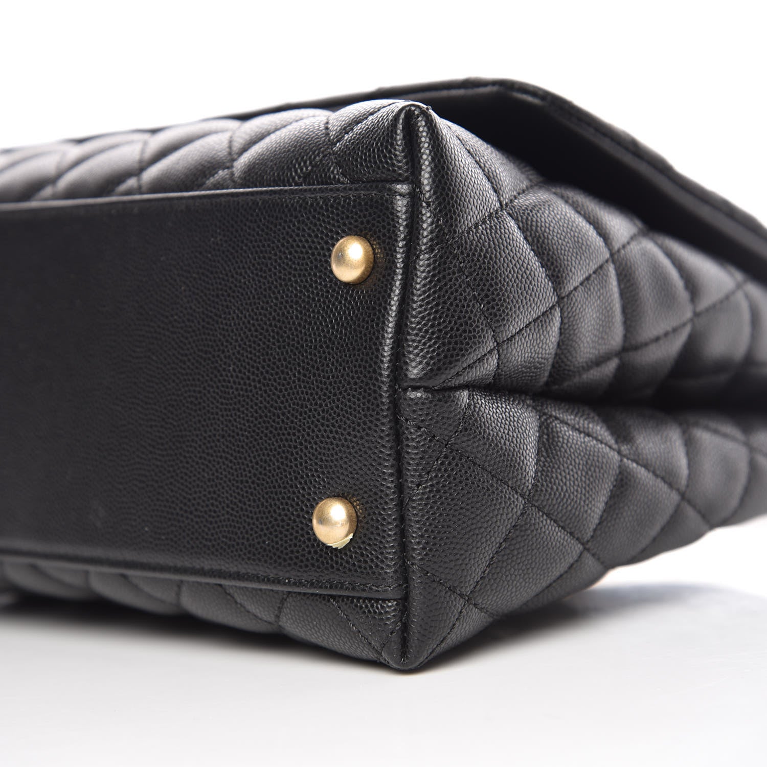 Chanel Caviar Quilted Small Coco Handle Flap Black 9 of 10