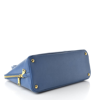 Prada Saffiano Lux Large Promenade Tote Bluette 4 of 9
